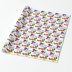 Honey Theme With Positive Words Wrapping Paper