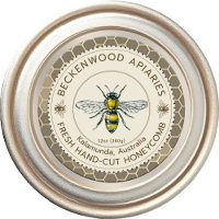 Honey Vintage Bee Fresh Honeycomb label Beekeeper