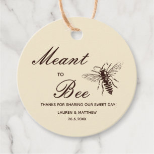 Honey Wedding Thank You Favour Tag