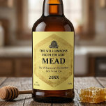 Honey Wine | Homemade Mead |Vintage Beehive Label<br><div class="desc">Give your homemade Mead the finishing touch with these beautiful label templates featuring a vintage beehive design. The label is ready to customise and personalise. Matching Honey jar stickers are available in the store. I come from a family of Bees Keepers and my Husband and I have continued the family...</div>