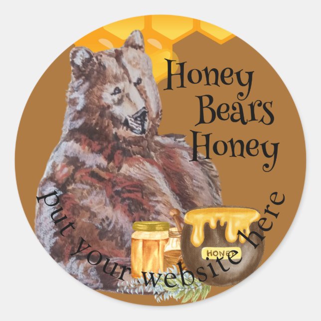 honey with a bear label (Front)