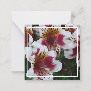 Honeybee and Alstromerias  Card