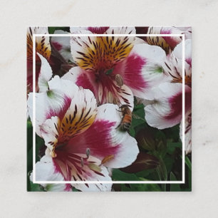 Honeybee and Alstromerias Enclosure Card