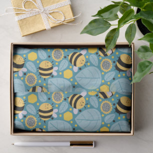 Honeybee and Sunflowers Tissue Paper