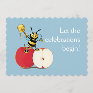 Honeybee Apple Rosh HaShana Invitation