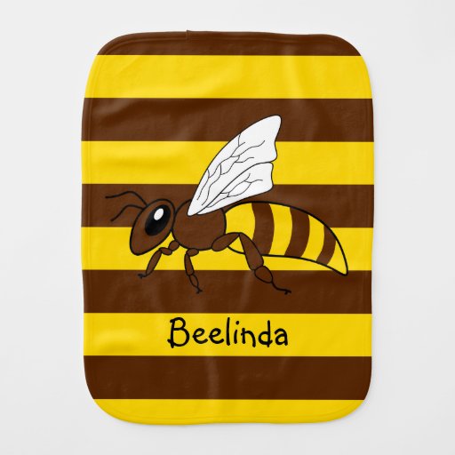 Image of Honeybee Burp Cloth