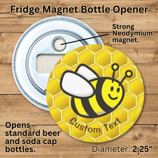 Honeybee Cartoon Bottle Opener (Creator Uploaded)