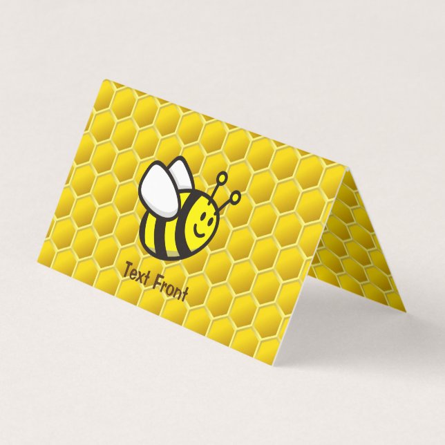 Honeybee Cartoon Business Card (Front)