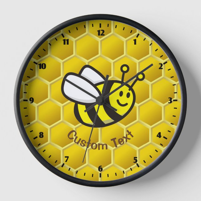 Honeybee Cartoon Clock (Front)