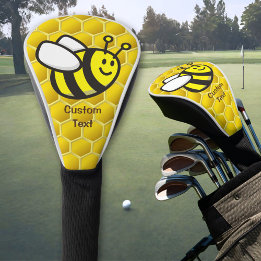 Honeybee Cartoon Golf Head Cover