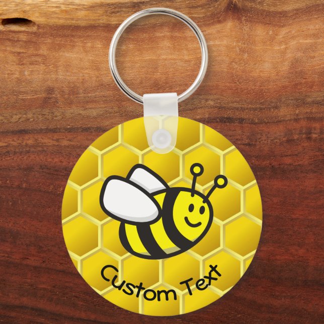 Honeybee Cartoon Keychain (Front)