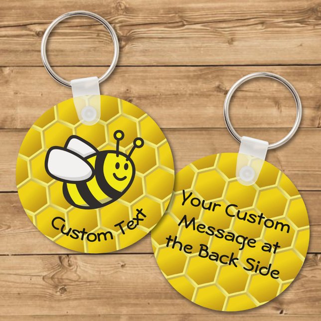 Honeybee Cartoon Keychain (Creator Uploaded)