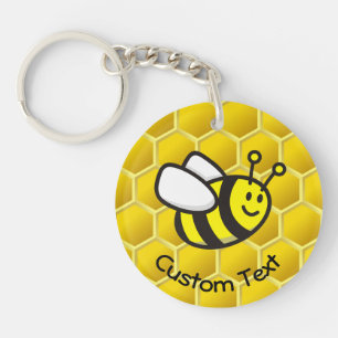 Honeybee Cartoon Keychain