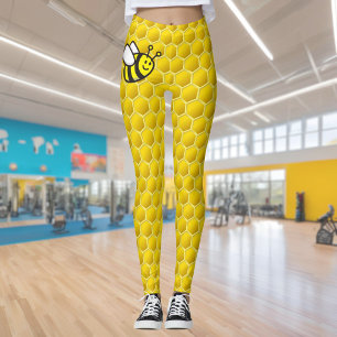 Honeybee Cartoon Leggings