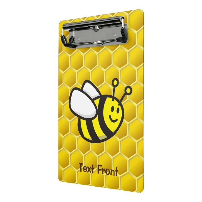 Honeybee Cartoon Mini Clipboard (Angled2)