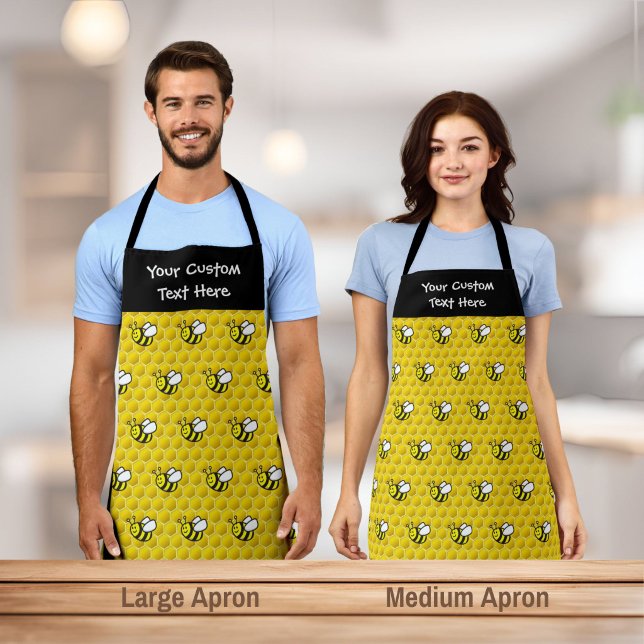 Honeybee Cartoon Pattern Apron (Creator Uploaded)