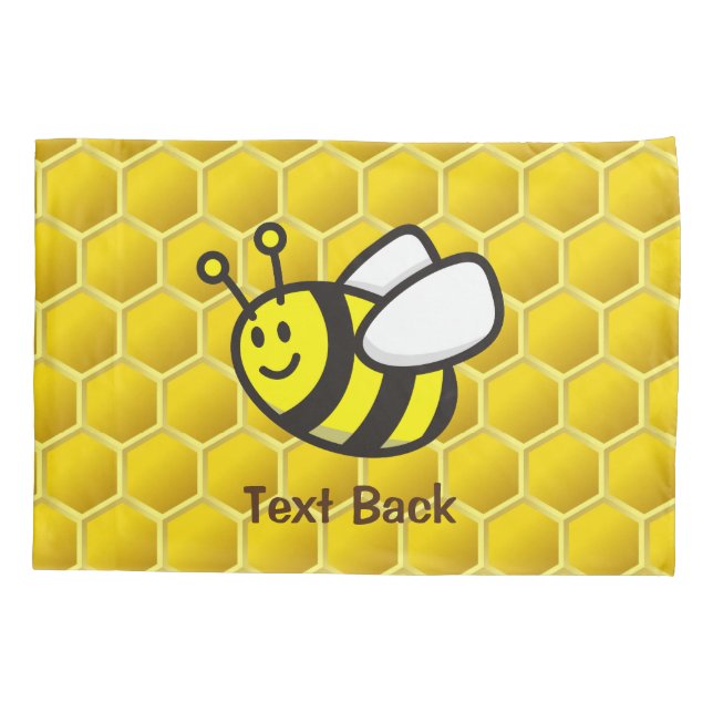 Honeybee Cartoon Pillowcase (Back)