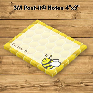 Honeybee Cartoon Post-it Notes
