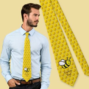 Honeybee Cartoon Tie