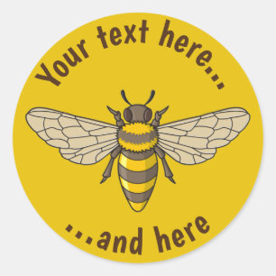 Honeybee Classic Round Sticker