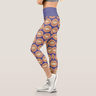 Honeybee Coffee Latte Capri Leggings