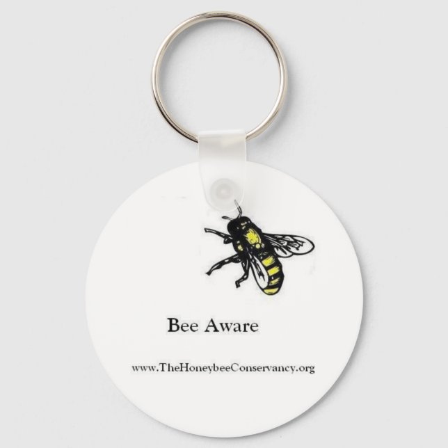 Honeybee Conservancy Keychain (Front)