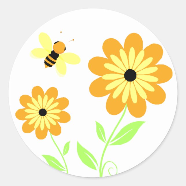 Honeybee Envelope Seals Matching Stickers (Front)