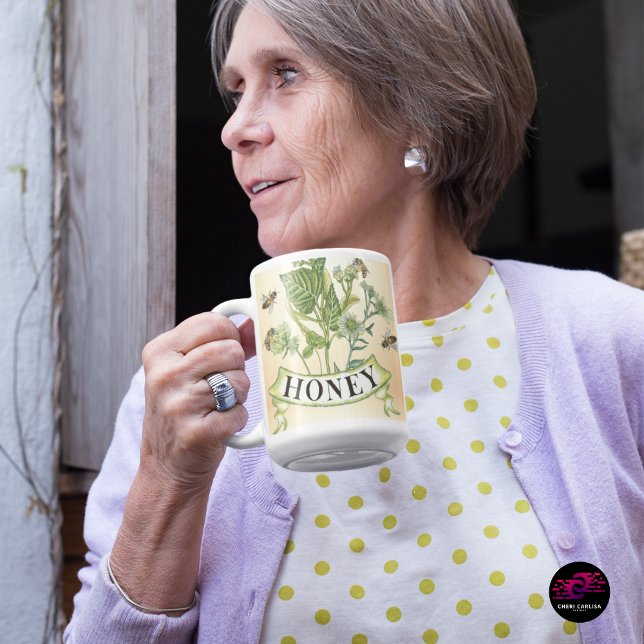 Honeybee Haven Coffee Mug (Morning ritual meets old-world garden elegance.)