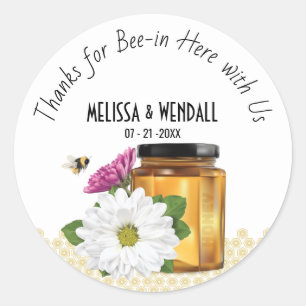 Honeybee Honey Jar label