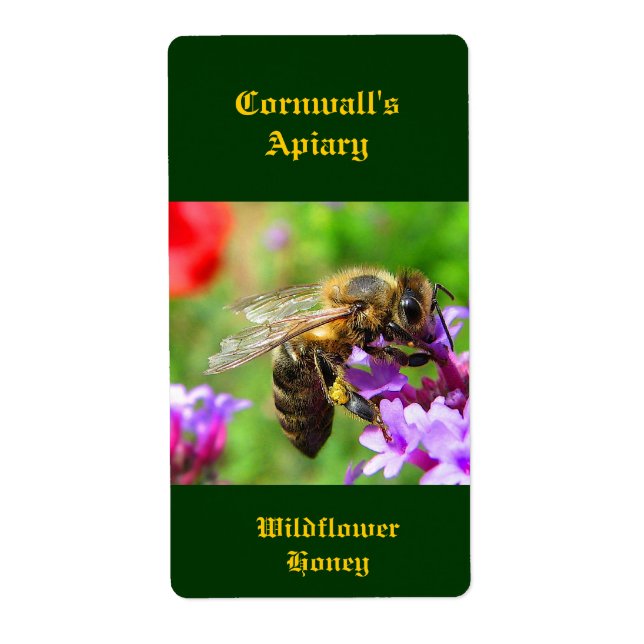 Honeybee Honey Label (Front)