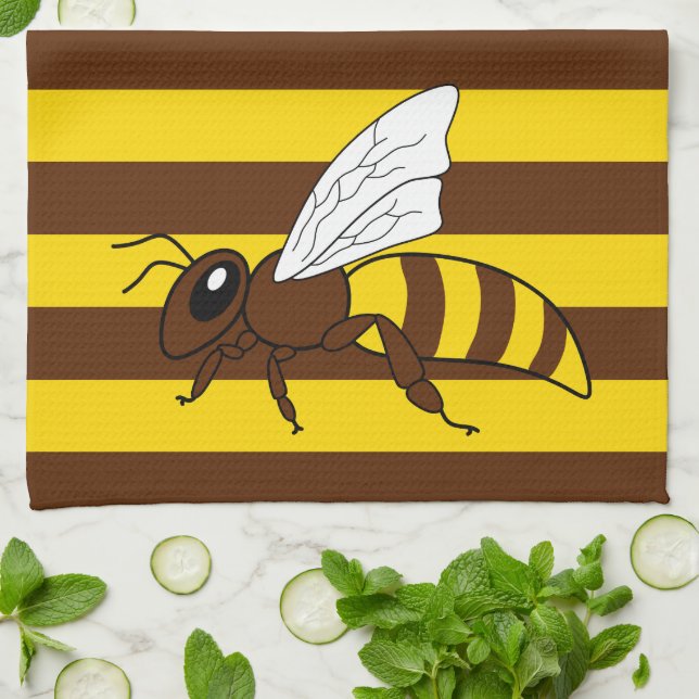 Honeybee Kitchen Towel (Folded)