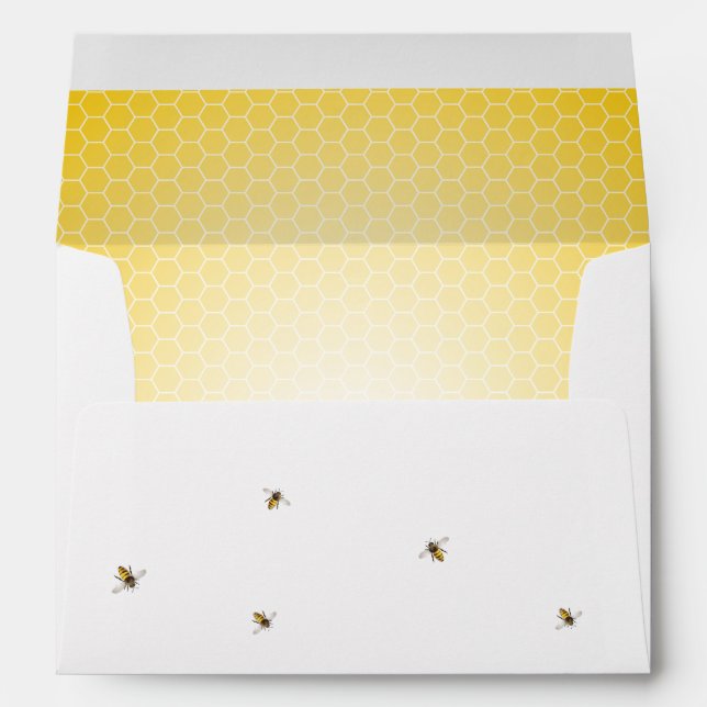 Honeybee Mother to Bee Baby Shower Envelope (Back (Bottom))