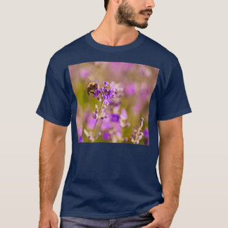 Honeybee on a lavender flower 1 T-Shirt