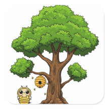 Honeybee Party Favour Sticker