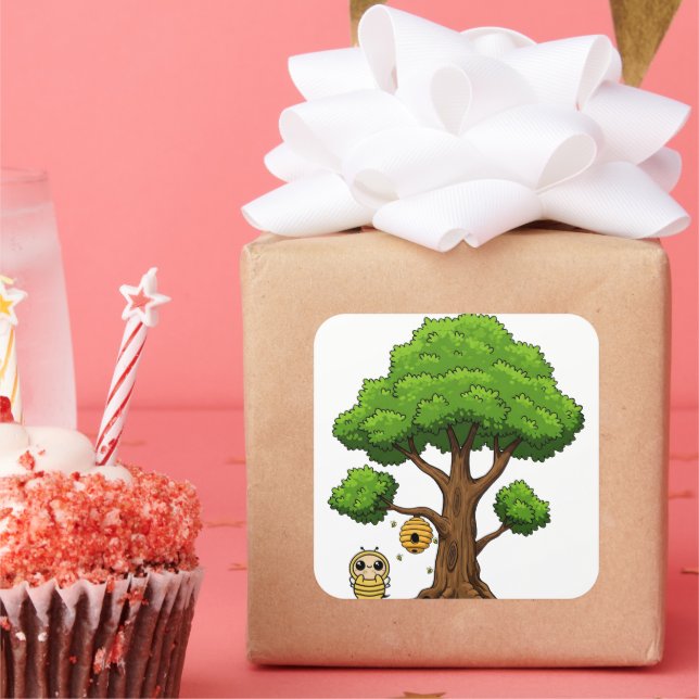 Honeybee Party Favour Sticker (Party)