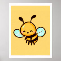 Honeybee Print for Classroom Kids Decor & Nursery