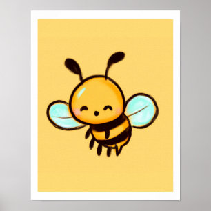 Honeybee Print for Classroom Kids Decor & Nursery