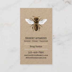Honeybee Rustic Apiary Business Card