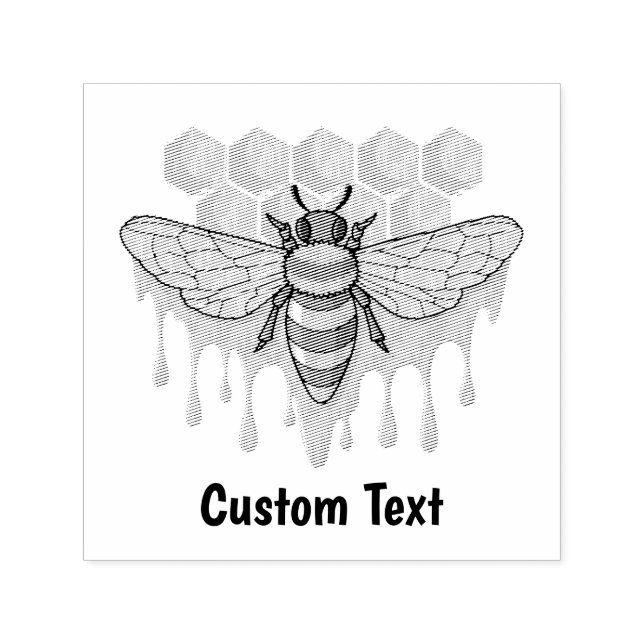 Honeybee Self-inking Stamp (Design)