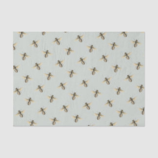 Honeybee Swarm Pale Green Nature Lover Beekeeper Tissue Paper