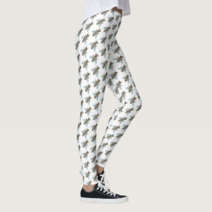 Honeybee (white) - All-Over Leggings