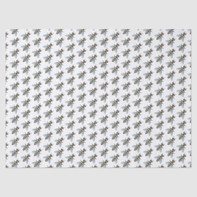 Honeybee (white) - Tissue Paper (Front)