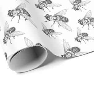 Honeybee Wrapping Paper Honeybee Wrapping Paper