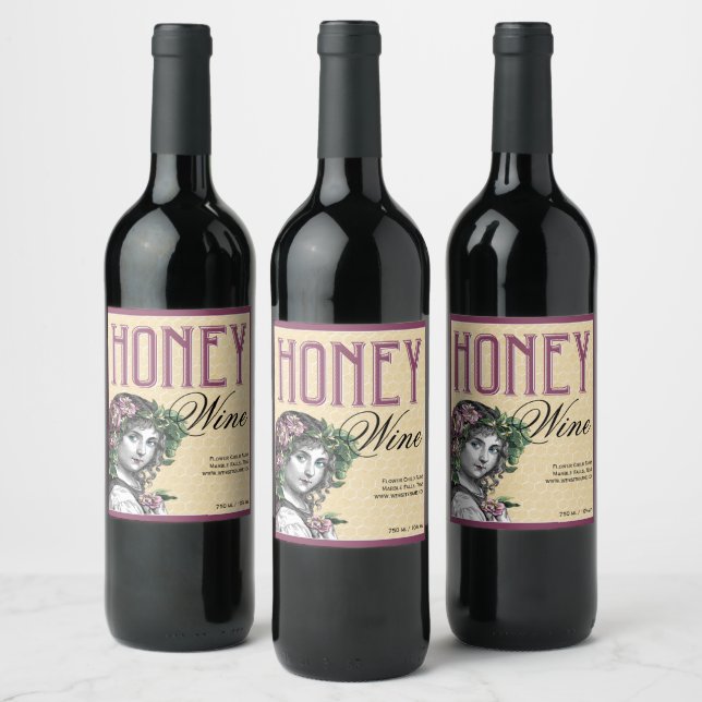 Honeychild Wine Mead Wine Label (Bottles)