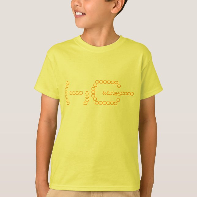 honeycoma.  orange&yello. T-Shirt (Front)