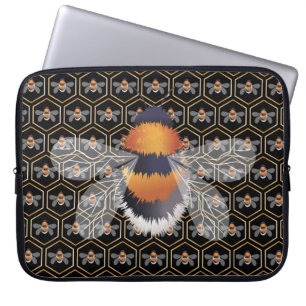 Honeycomb And Bees Laptop Sleeve