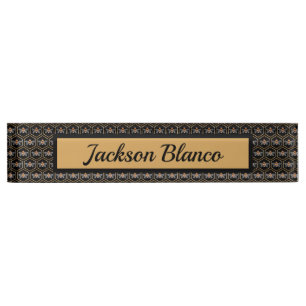 Honeycomb And Bees Nameplate