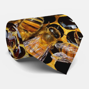 Honeycomb and Bees Tie