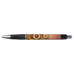 Honeycomb and Sunflowers Pen