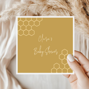 Honeycomb Bee Baby Shower Luncheon Napkin
